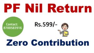 Read more about the article PF & ESI NIL RETURN FILLING