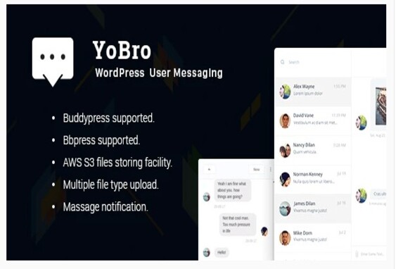 YoBro – WordPress Private Messaging Plugin