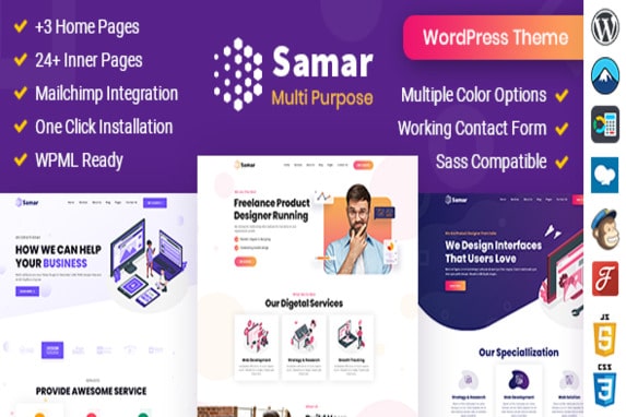 Samar – Creative Agency WordPress Theme