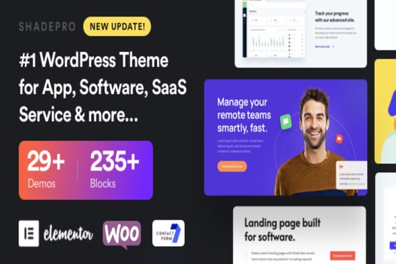 ShadePro – Startup & SaaS WordPress Theme