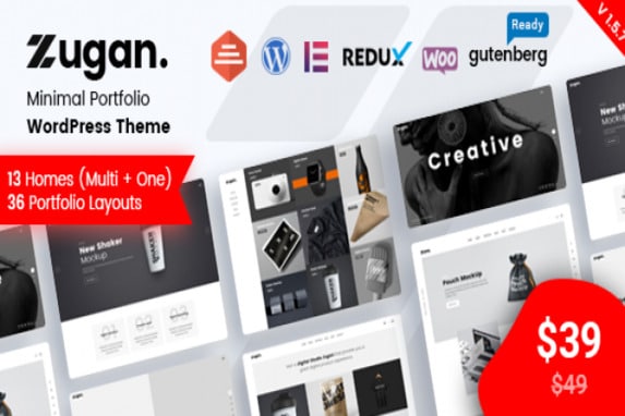 Zugan – Minimal Portfolio WordPress Theme