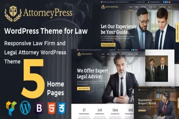 Attorney Press – Lawyer WordPress Theme
