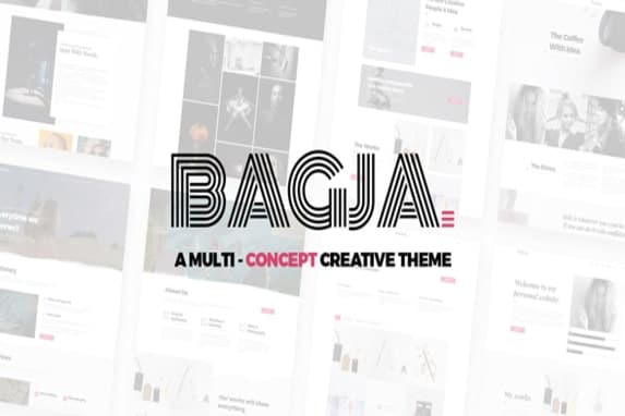 Bagja – Responsive Multi Concept & One Page Portfolio Theme