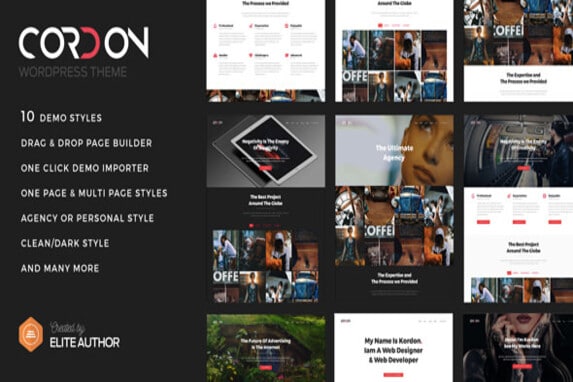 Cordon – Responsive One Page & Multi Page Portfolio