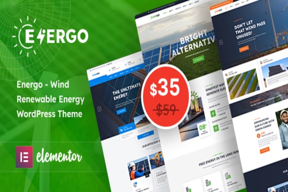 Energo – Wind Renewable Energy WordPress Theme