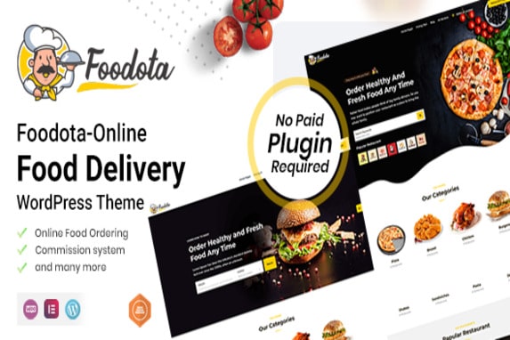 Foodota – Online Food Delivery WordPress Theme