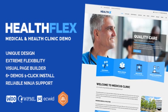 HEALTHFLEX – Doctor Medical Clinic & Health WordPress Theme