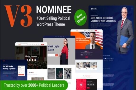 Nominee – Political WordPress Theme for Candidate/Political Leader