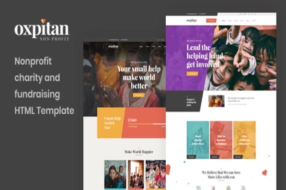 Oxpitan – Nonprofit Charity WordPress Theme