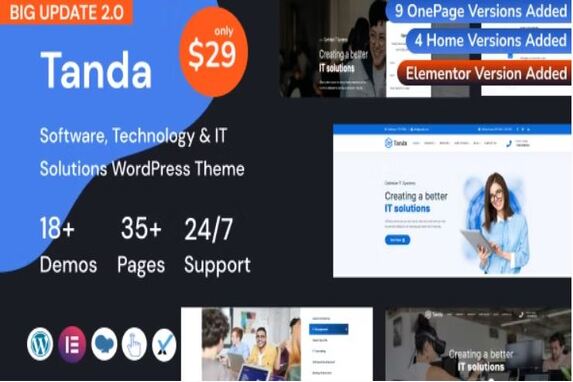 Tanda – IT Solutions WordPress Theme