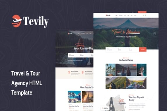 Tevily – Travel & Tour Booking WordPress Theme