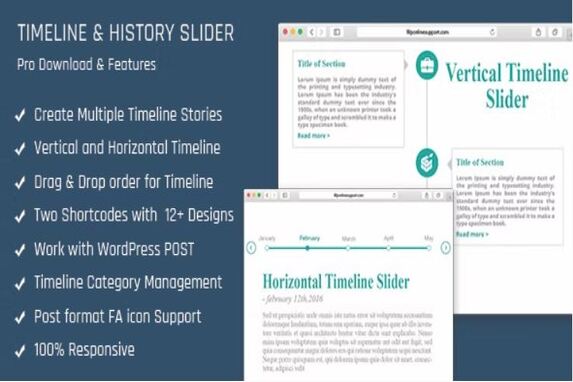 Timeline and History Slider – Vertical and Horizontal Responsive Timeline Plugin
