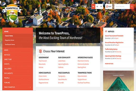 TownPress – Municipality & Town Government WordPress Theme