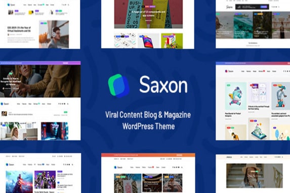 Saxon – Viral Content Blog & Magazine Marketing WordPress Theme