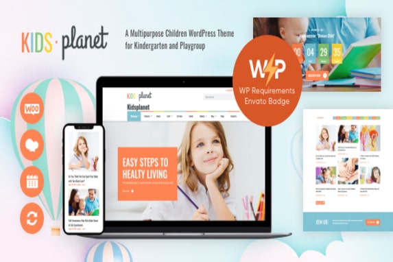 Kids Planet – A Multipurpose Children WordPress Theme for Kindergarten and Playgroup