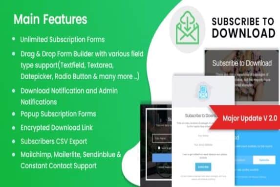 Subscribe to Download – An advanced subscription plugin