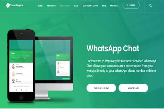WhatsApp Chat [Quadlayer] Plugin