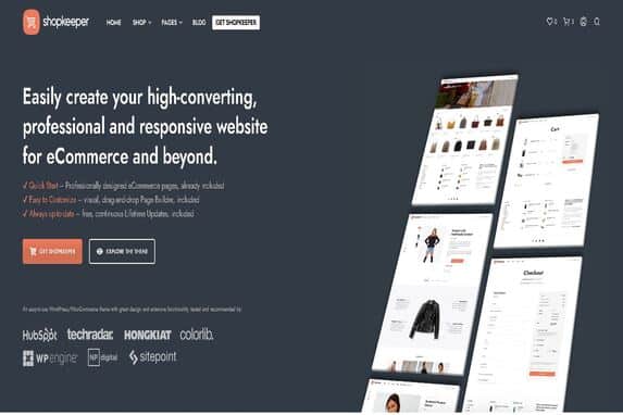 Shopkeeper – A Hassle-Free WordPress Theme for eCommerce and Beyond